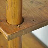 Handmade wooden bookshelf, 1960s
