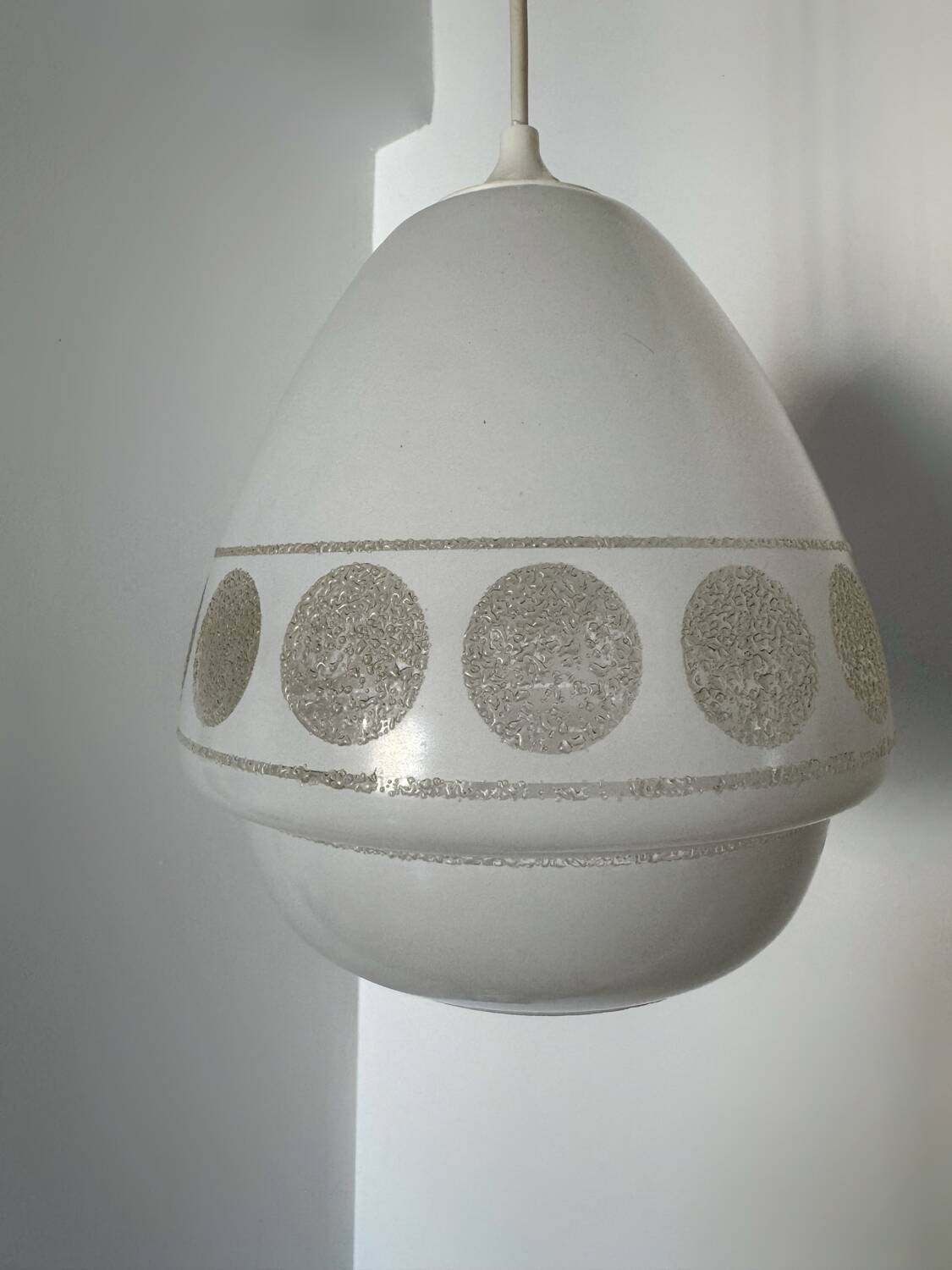 Space Age design glass chandelier from the 70s