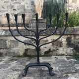 Candélabre en fer forgé
