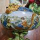 polychrome faience cup – Decorated with fantastical characters and animals