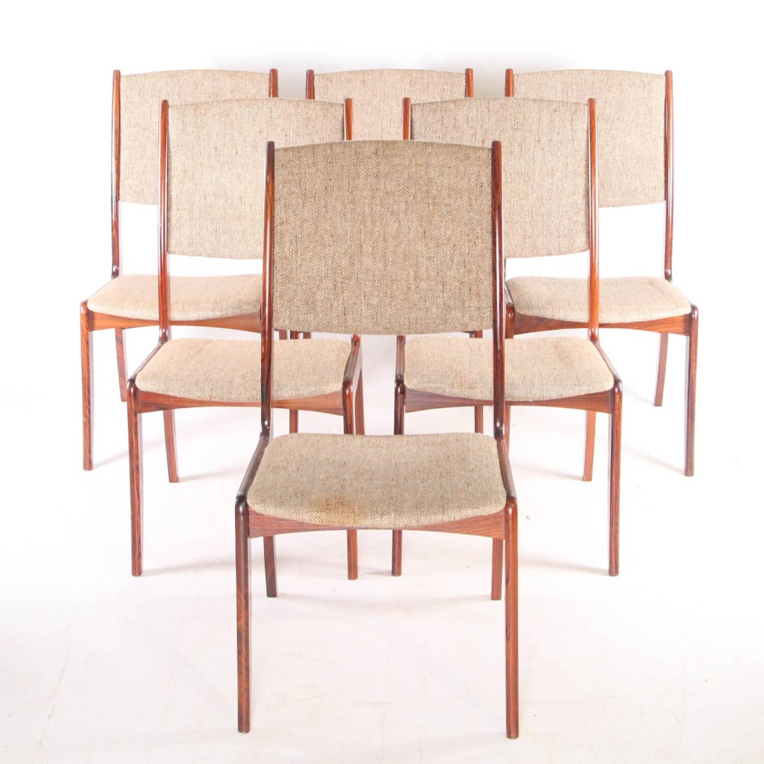 6 rosewood chairs