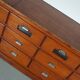 large vintage french oak haberdashery cabinet or shop counter, 1950s