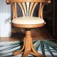 Fauteuil de bureau Americain pivotant en bois Thonet
