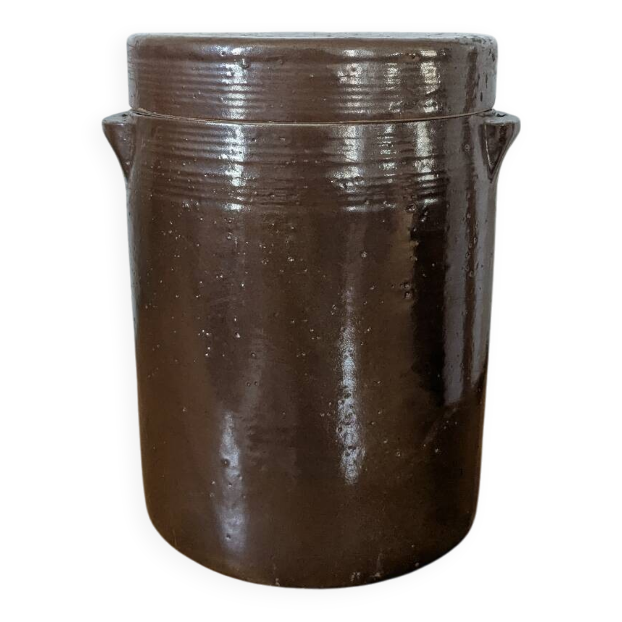 Large ancient stoneware pot