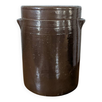 Large ancient stoneware pot