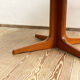 Table à manger extensible ronde en teck du milieu du siècle par Glostrup, Danemark, années 60