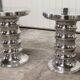 Paire de tabourets aluminium chromé Eichholtz 2000