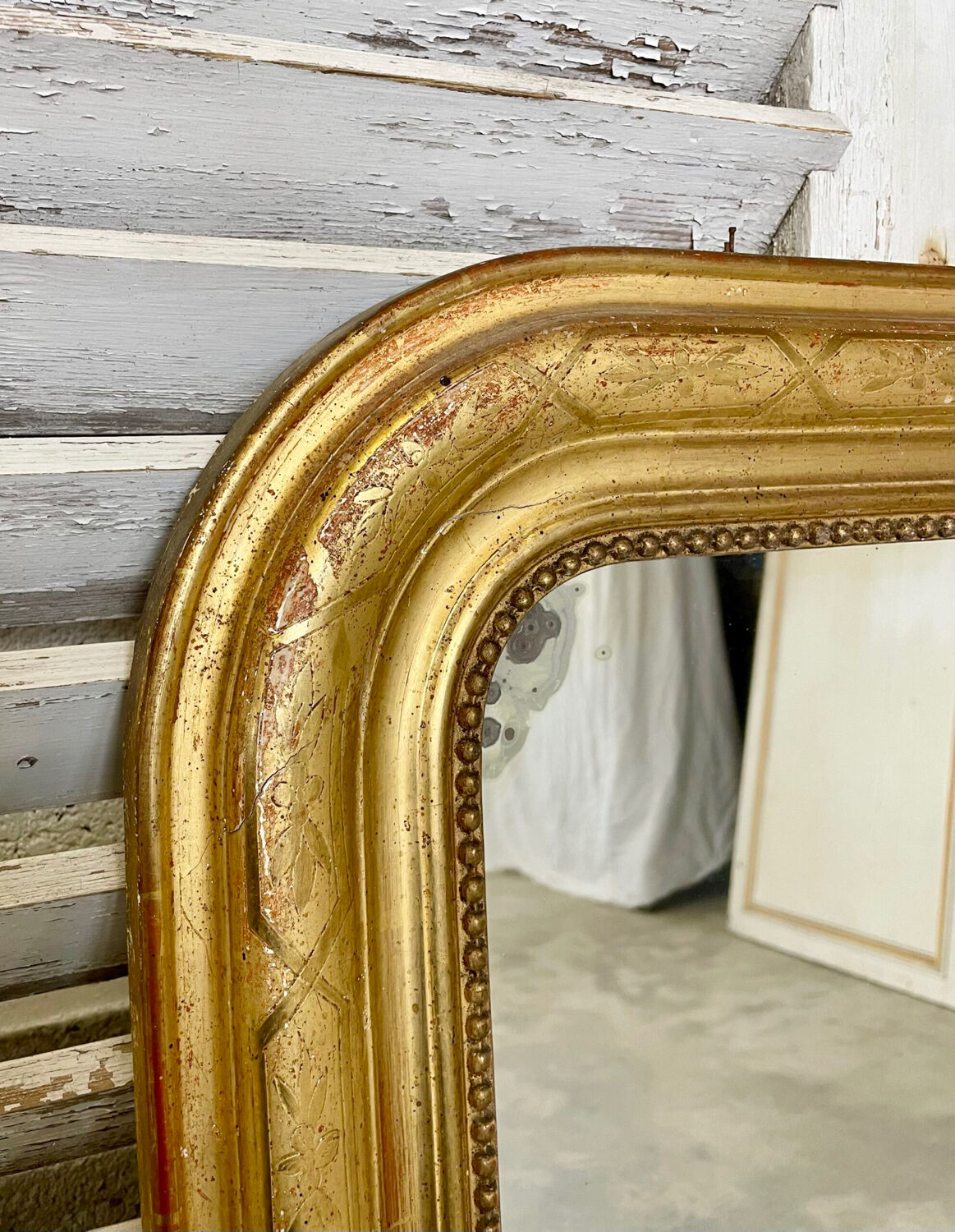 Mirror louis philippe gilded 19th