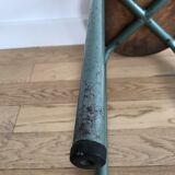 Vintage metal and wood industrial stool