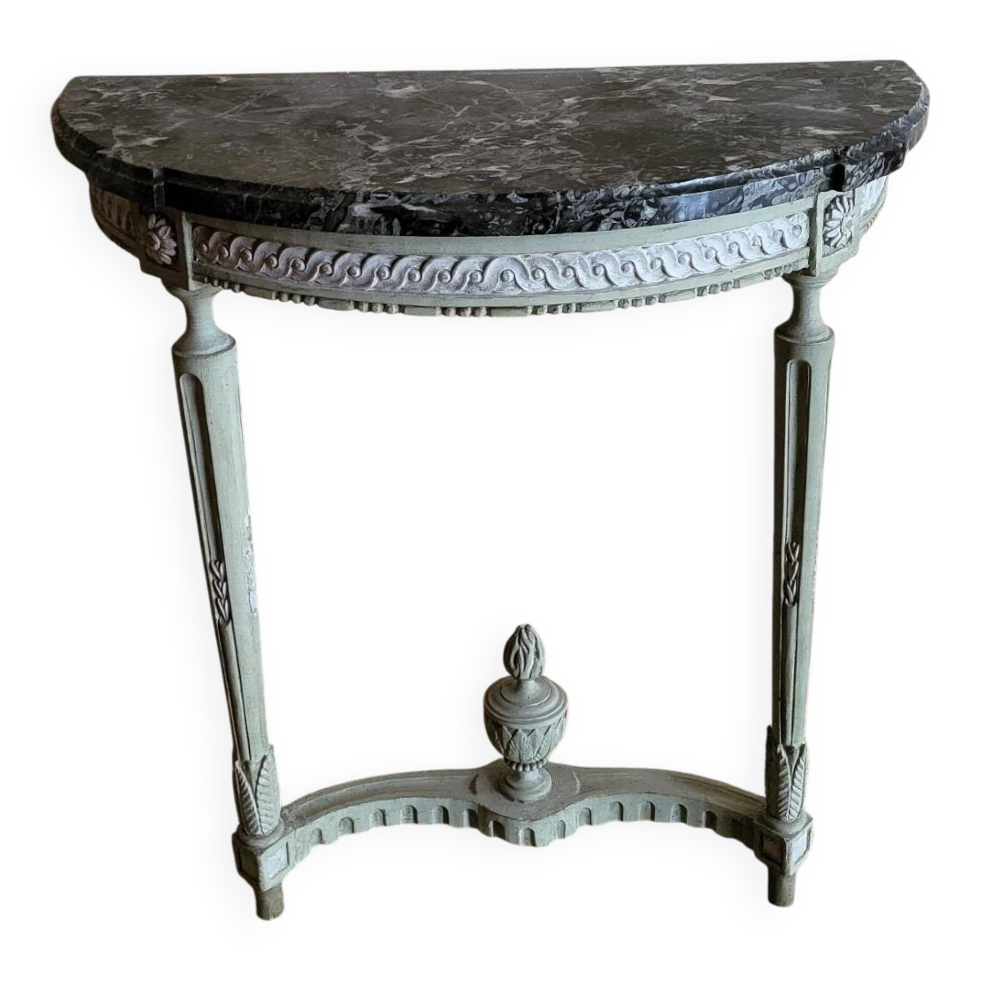 Louis XVI period console – Carved wood & Sainte-Anne marble – 18th century