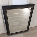 Former mirror black with gold edging 62x82cm