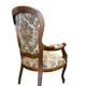 Vintage baroque armchair/seat/chair with floral pattern