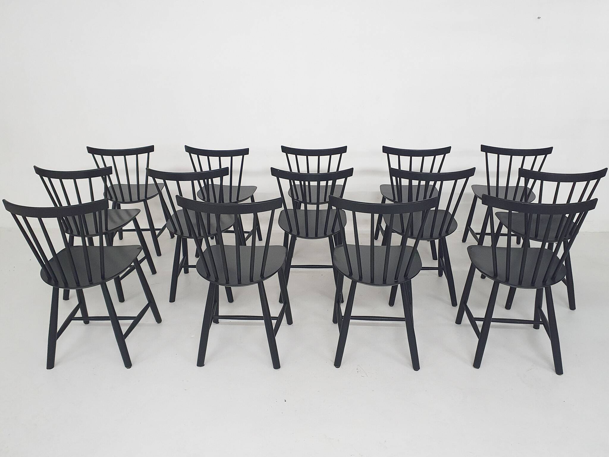 Poul M. Volther J46 spindle back chair for FDB Mobler, Denmark, 1956