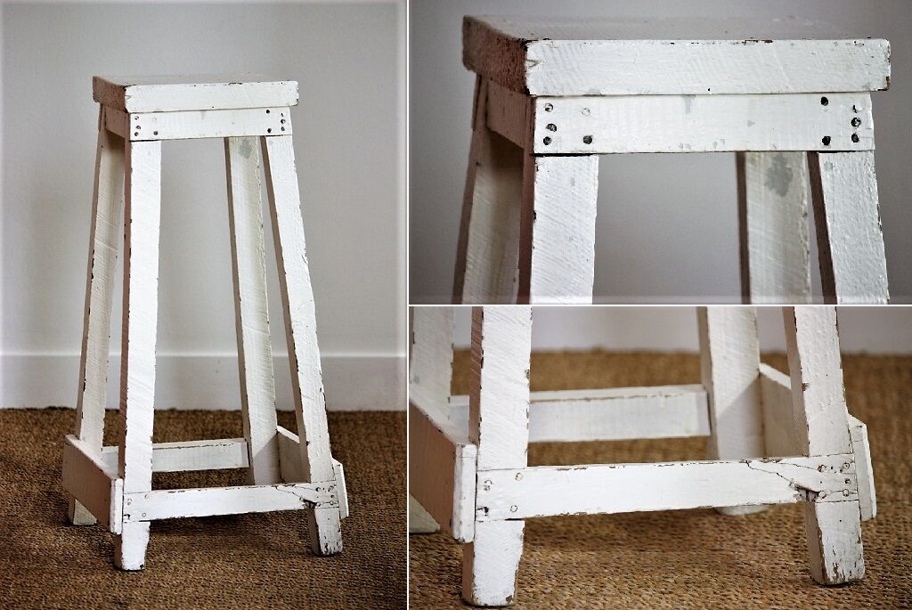 White barstool