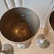Lot De 4 Calisse Verre En Laiton