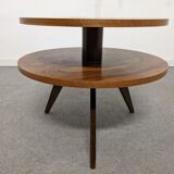 Round tripod coffee table from the 50s/60s