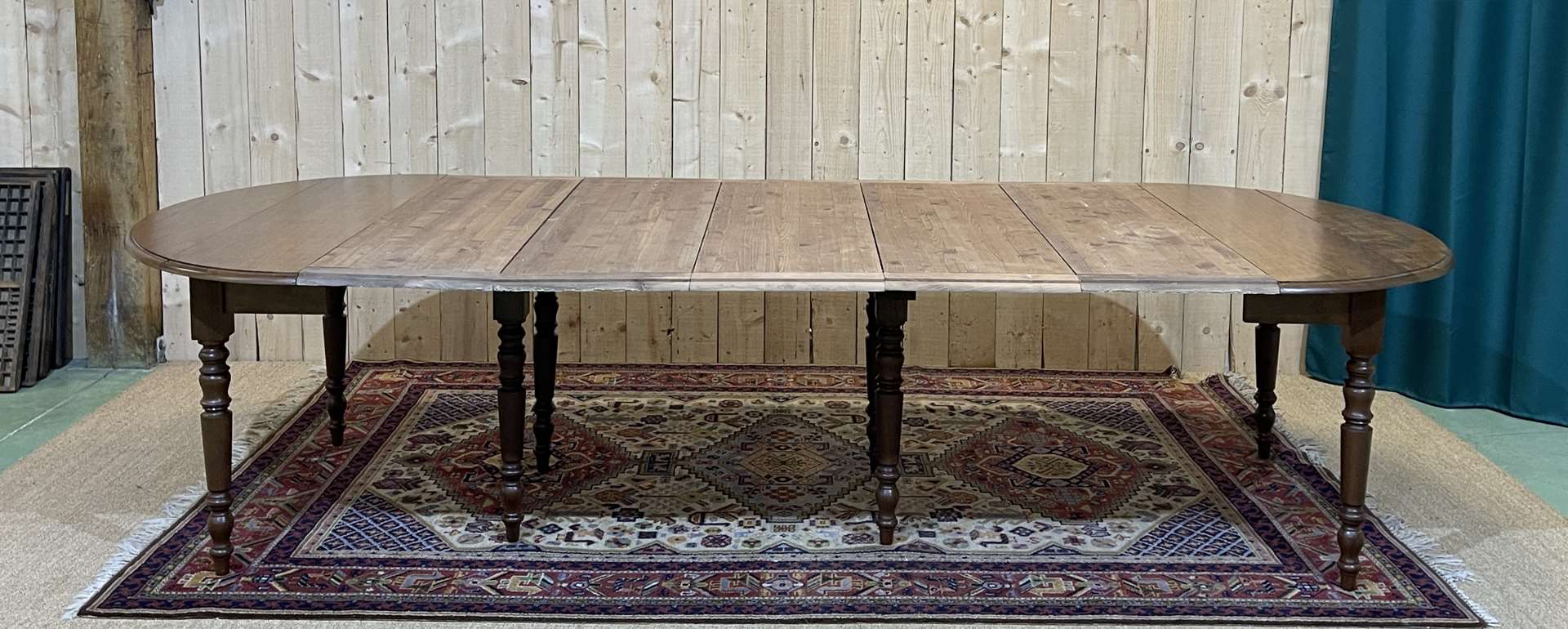 Louis Philippe style 8-foot mahogany table, beautifully made in the 1970s