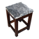 Tabourets vintage en pierre et bois x 1