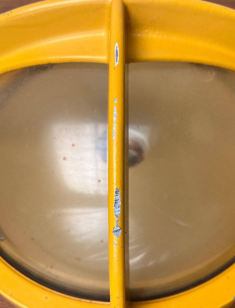 Mid-century Danish metal outdoor wall lamp model Pirate by Eva Koppel, Nils Koppel, Gert Edstrand for Nordisk Solar, 1960s.