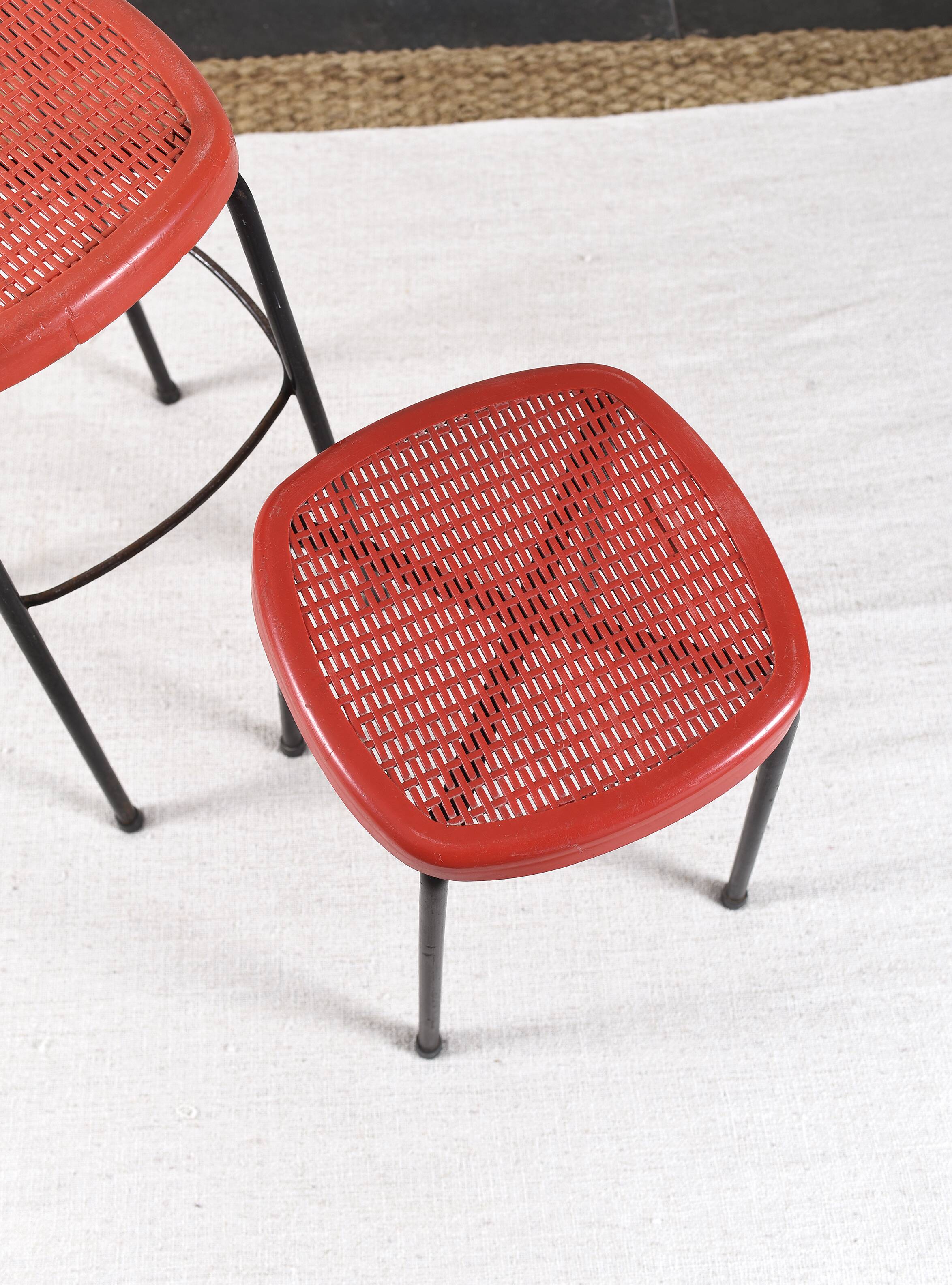 Paire de tabourets vintage grosfillex