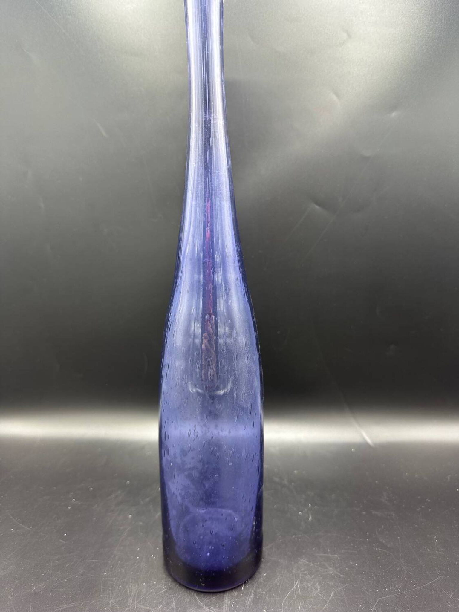 Bubble glass vase