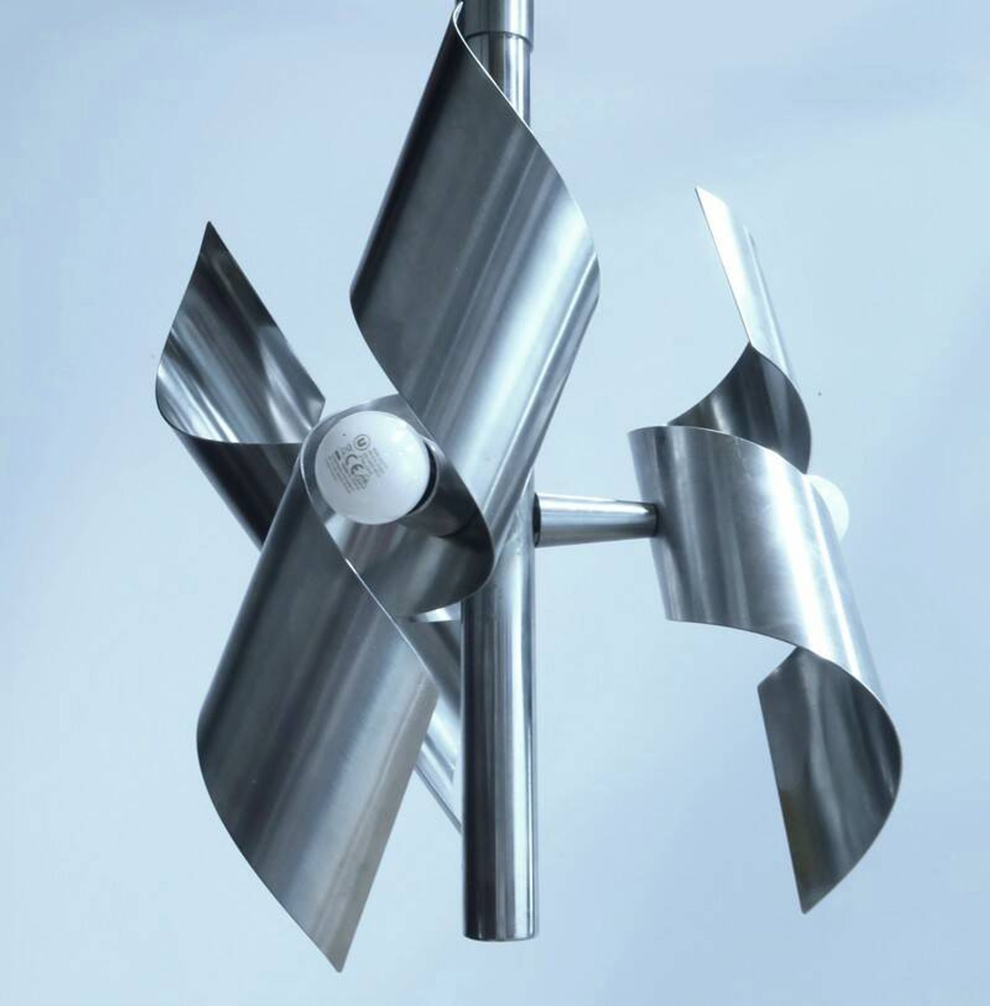 Lustre en Inox, style Space Age - 1960