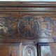 Regency 4-door cabinet sideboard in carved walnut