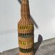 Large vintage woven rattan vase 1960s