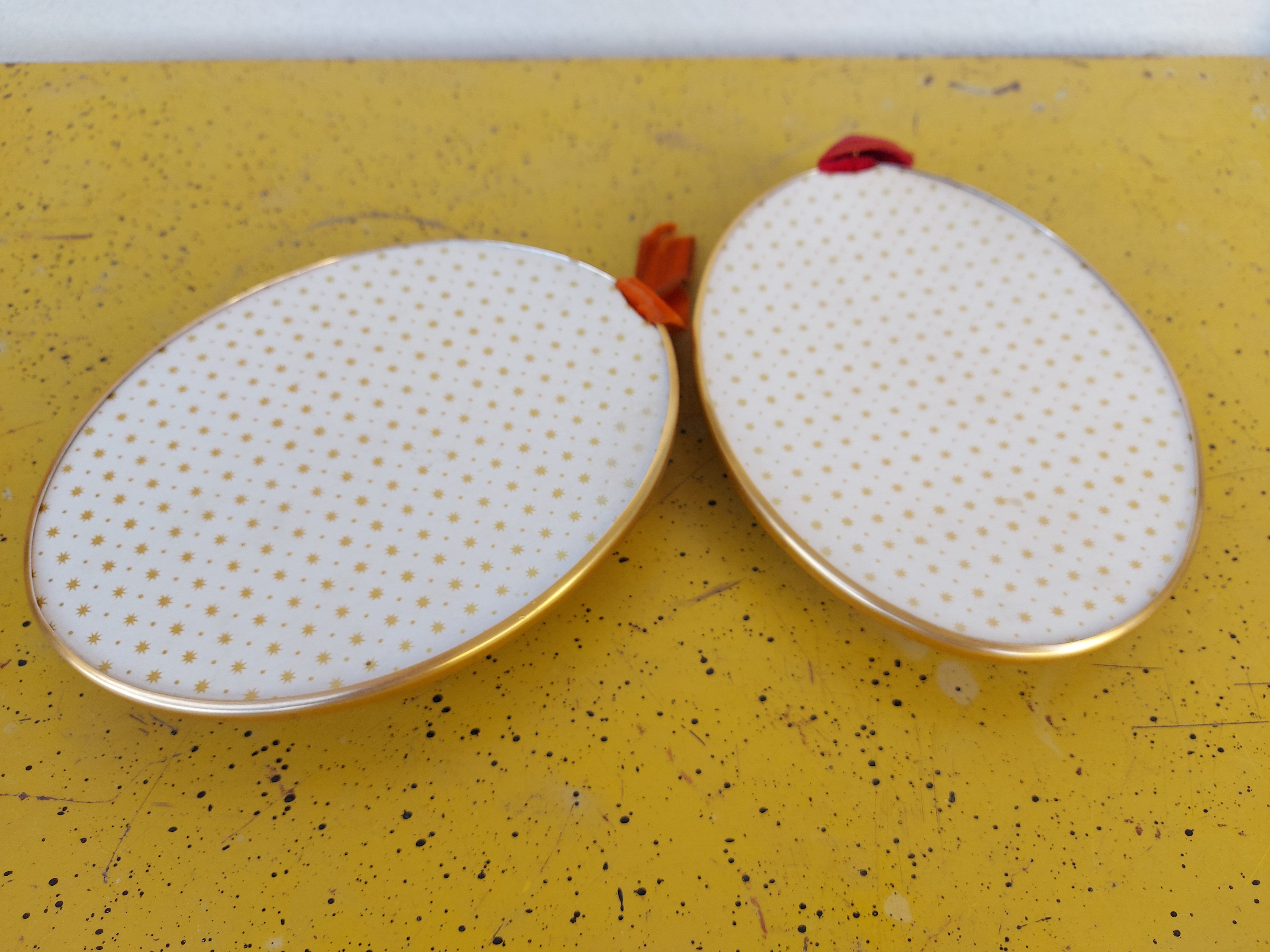 Pair of vintage butterfly frames