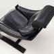 Kroken Armchair in Black Leather by Ake Fribytter for Roche Bobois