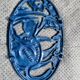 Dessous de plat fonte émaillée invicta chat bleu