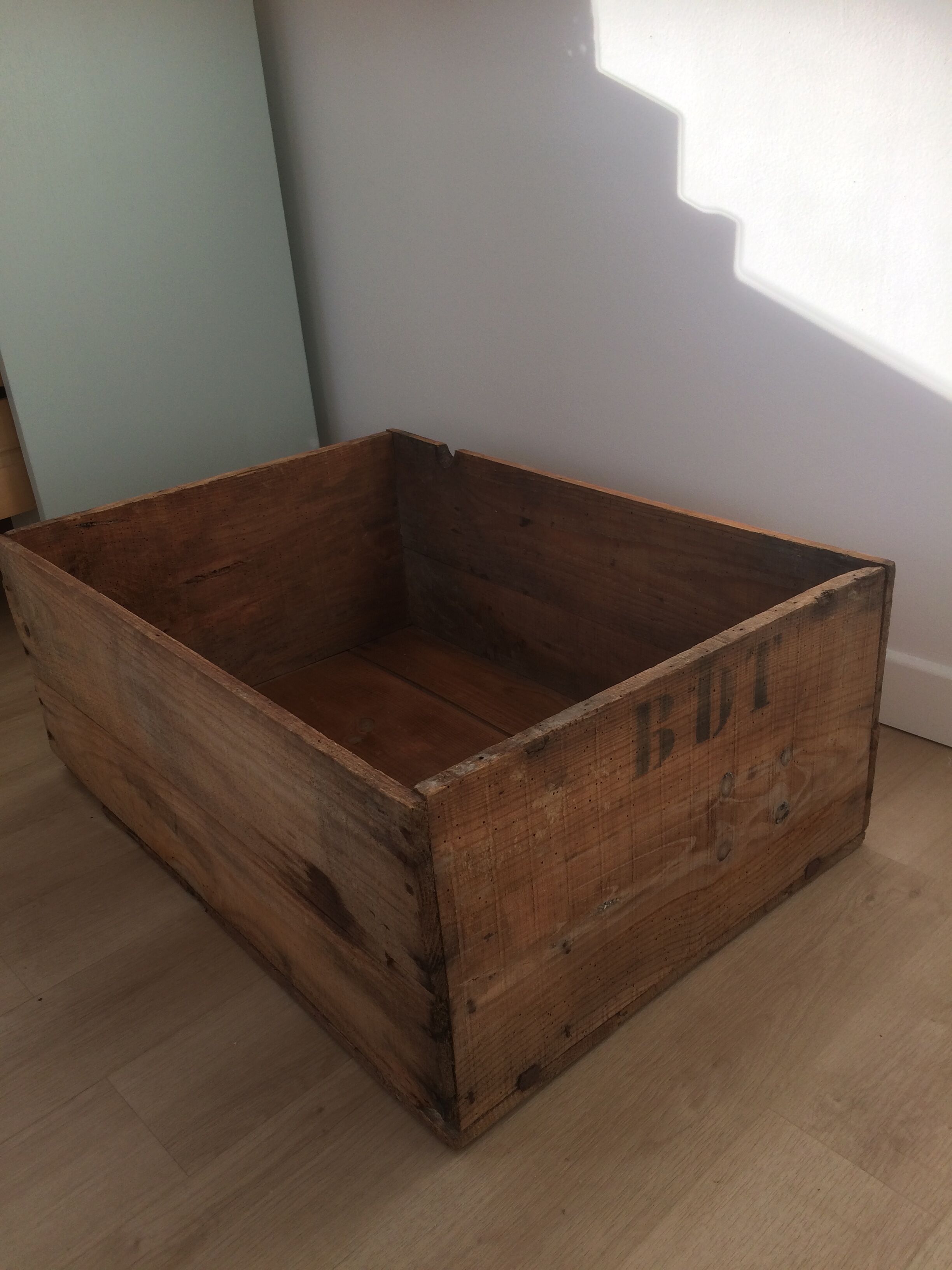 Wooden post-war crate
