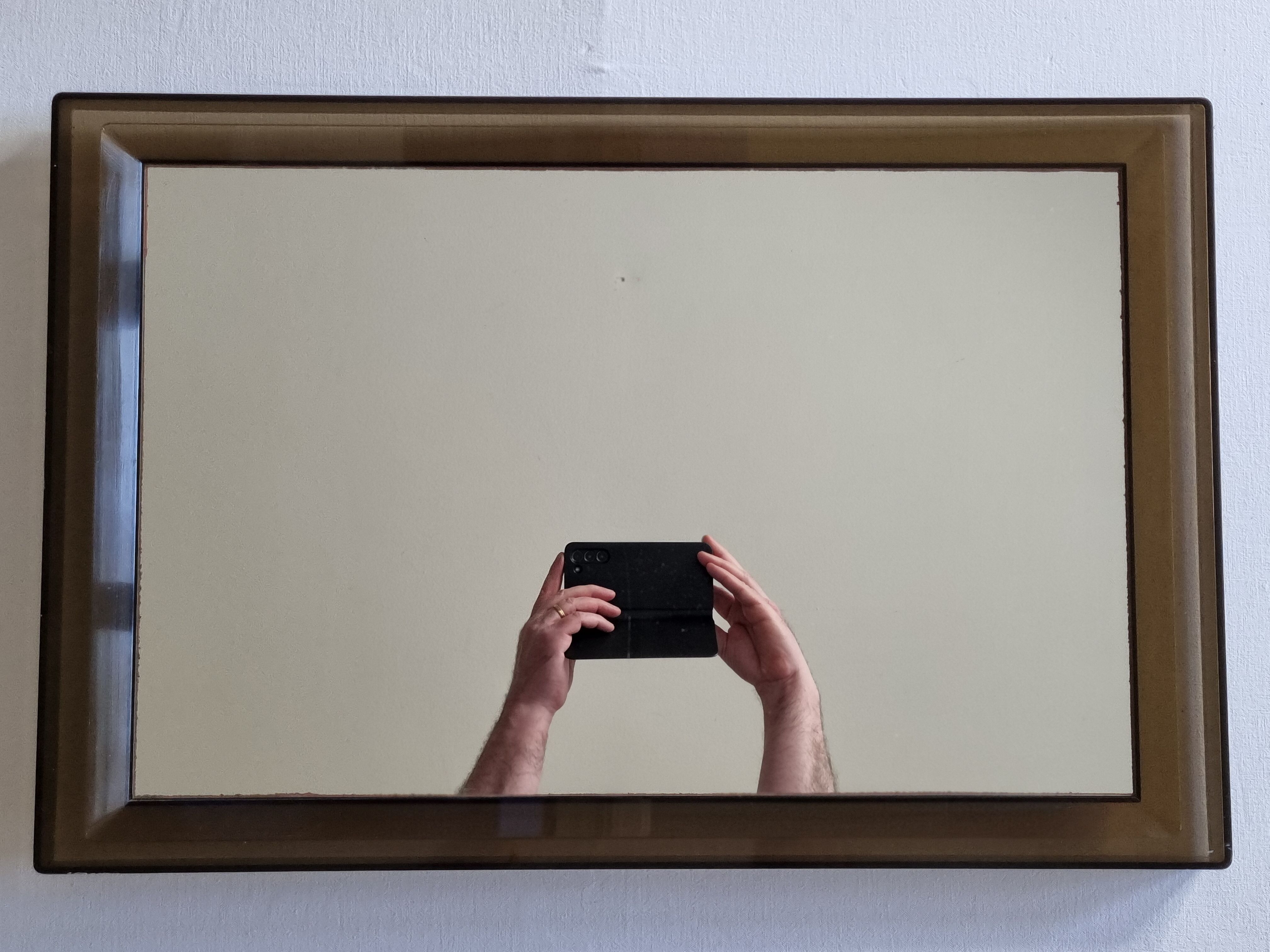 Vintage mirror gilac rectangular, 70s, 60 x 40 cm