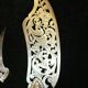 Solid silver fish cutlery pair