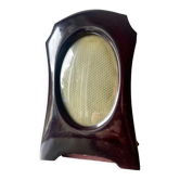 Art deco mahogany wooden frame, measurement 22.5 cm x 15 cm  convex glass  13.5 cm x 8.5 cm