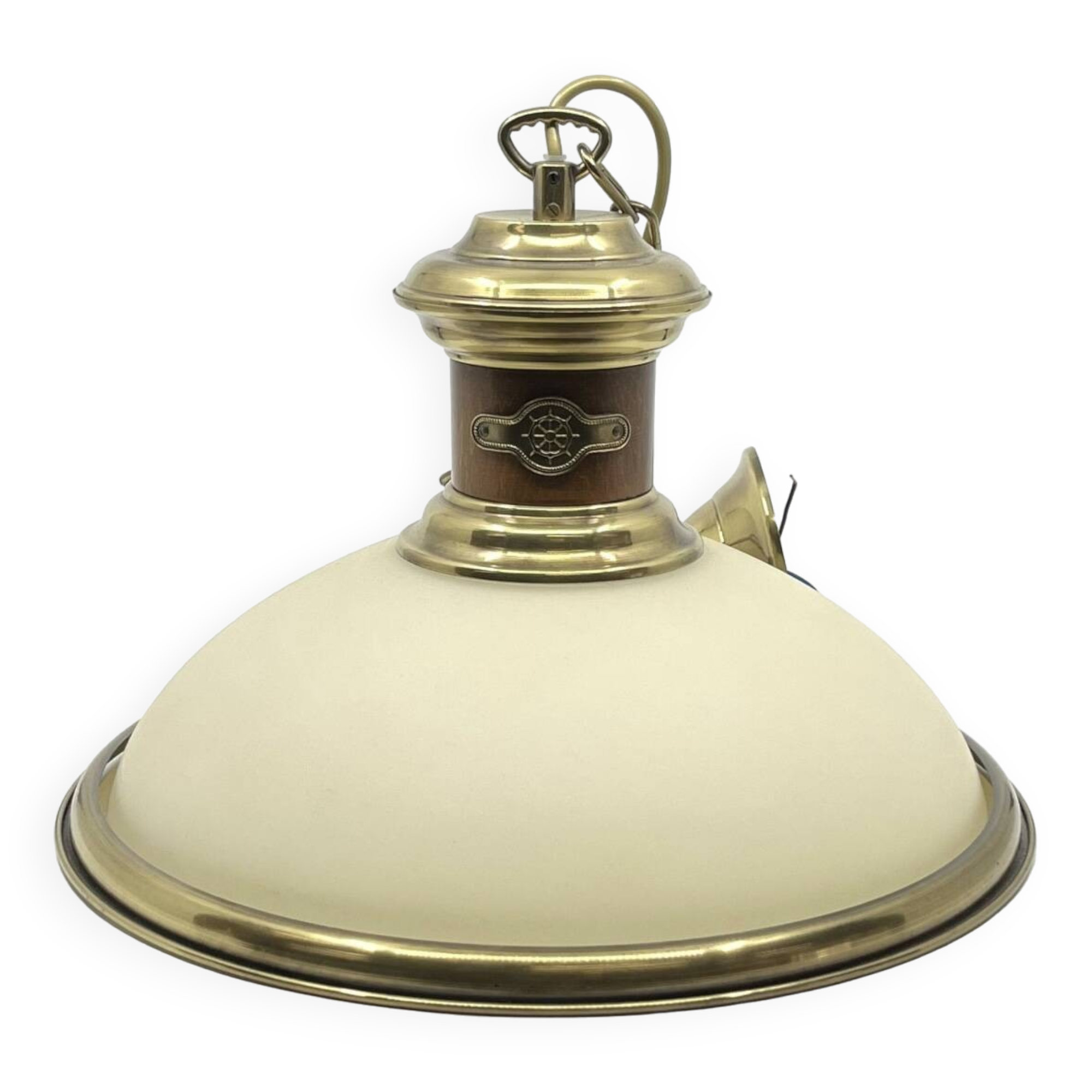 Suspension of marine in gilded brass by Jean Paul Ryckaert