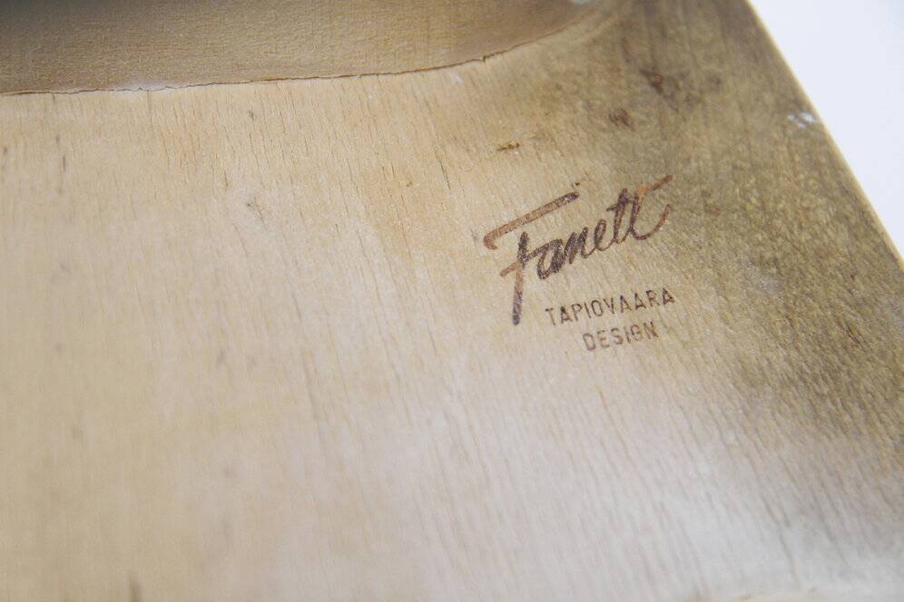 Set of 4 "Fanett" chairs in teak by Ilmari Tapiovaara, Sweden, 1960.