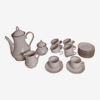 Tea or coffee set made of Bavarian porcelain