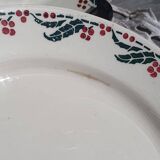 Assiettes lunéville houx