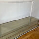Table basse en verre fumé vintage