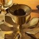 Old brass candlesticks