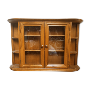 vitrine murale en bois