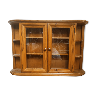 Wooden wall display case