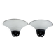 Pair of Large Labeled Barbini Murano Glass Wall Sconces. Italy 1970s