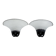 Pair of Large Labeled Barbini Murano Glass Wall Sconces. Italy 1970s