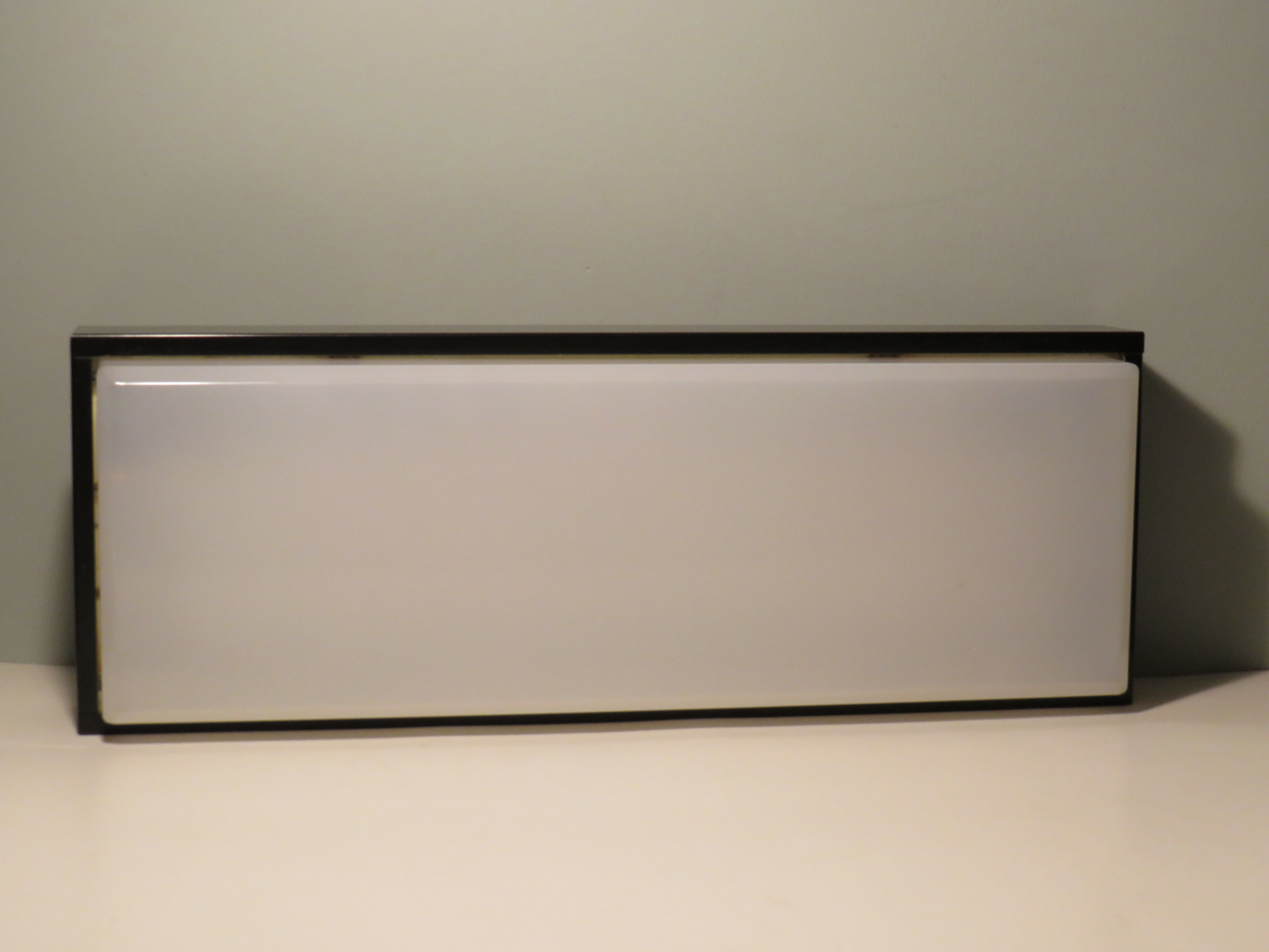 Ceiling lamp or rectangular wall lamp of Van Haute Belgique 1960s