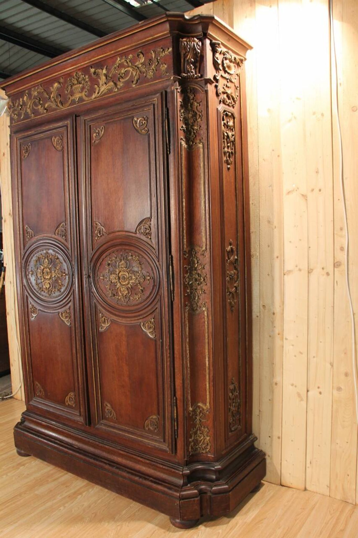 Large 18th Century Regency Wardrobe, Parisian Work