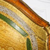Venetian/Florentin tray in vintage painted wood