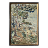 Vintage Oil On Canvas Landscape By Eva Eneroth, Paris, Mid 20th Century