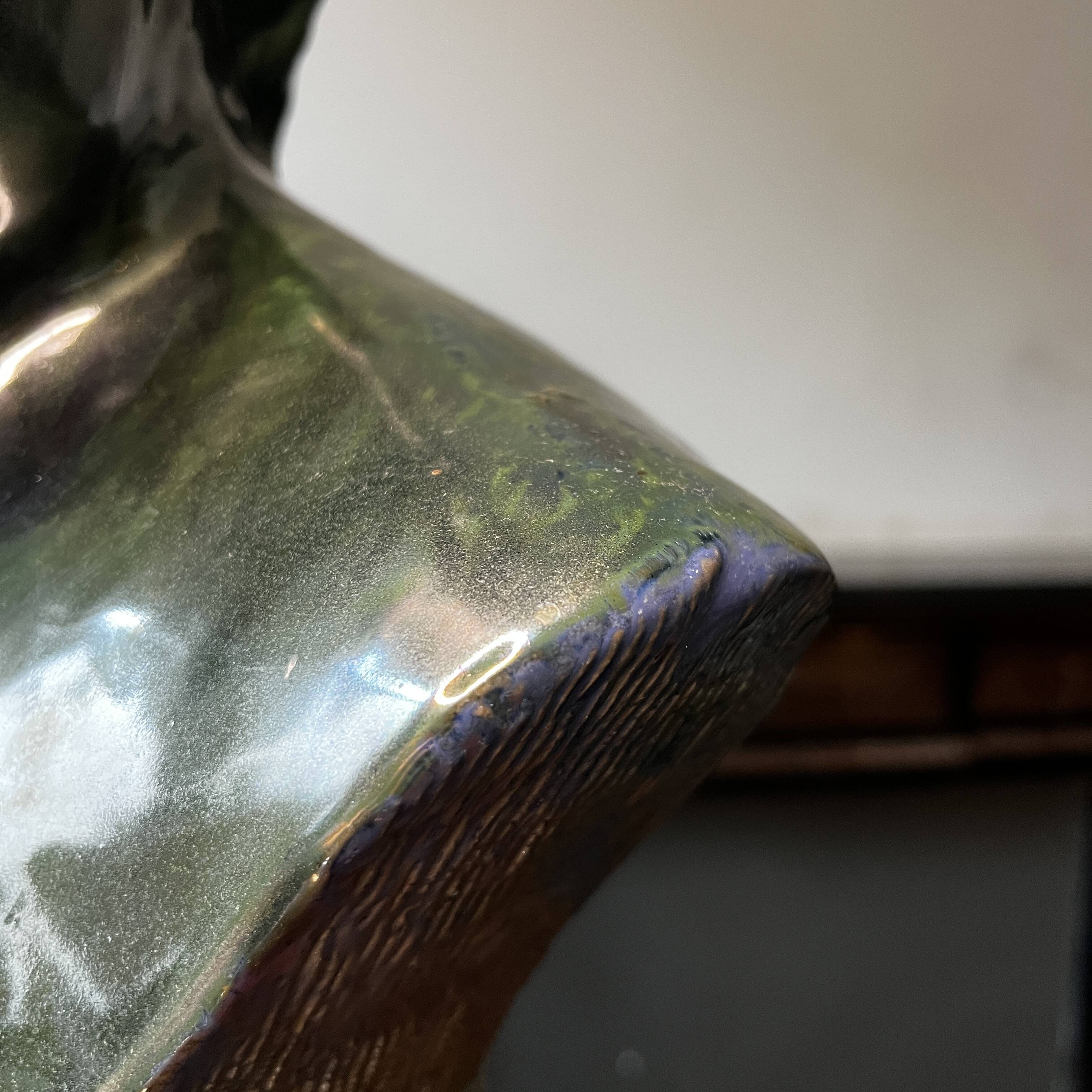 Salted stoneware sculpture, high fire, Louis Gustave Cambier & Roger Guérin, Bouffioulx ca 1925